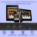 61 Keys Digital Music Keyboard Electric Piano Electronic Musical Instrument Kids Learning Keyboard with Microphone for 3-12 Year Old Kids Girls Boys