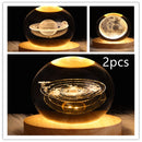 LED Galaxy Crystal Ball 3D Moon Lamp
