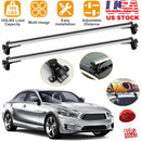 47.24in Universal Top Roof Rack Cross Bar Cargo Carrier Aluminum Crossbar Rack w/ 165LBS Capacity Fit for Most Vehicle Wagon Car Without Roof Side Rai