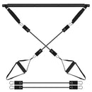 Pilates Bar Kit with 100LBS Resistance Bands Multifunctional Pilates Yoga Toning Bar Full Body Exercise Equipment Set for Beginners Intermediates Prof