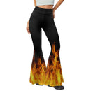 Leopard-print Hip-lifting Tight Leggings Straight-leg Bootcut Pants