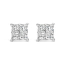 10K White Gold Diamond Stud Earrings (3/4 cttw, H-I Color, SI2-I1 Clarity)