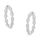 10K White Gold Diamond Hoop Earrings (1 1/2 cttw, H-I Color, I1-I2 Clarity)