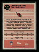 2026 Topps Flagship Pink Crackle Foil Jeremiyah Love #91TR-9