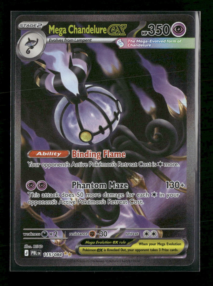 ME05: Pitch Black Mega Chandelure ex #115/084