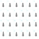 24Pcs Cake Decorating Supplies kit Stainless Steel DIY Baking Supplies Icing Tips with Pastry Bags & Disposable Coupler & Storage Case