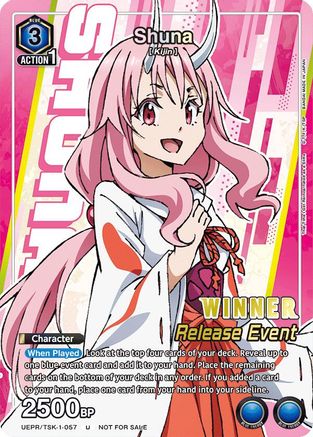 Shuna (Release Event Winner) (UEPR/TSK-1-057) - UE20BT That Time I Got Reincarnated as a Slime Release Event Cards Foil
