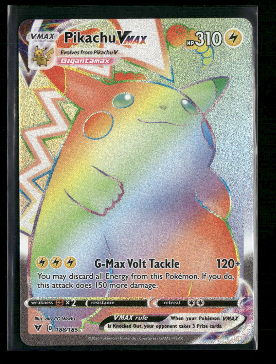 SWSH04: Vivid Voltage Pikachu VMAX (Secret) #188/185