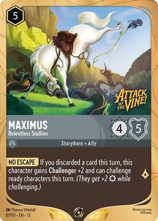 Maximus - Relentless Stallion (8) - Disney Lorcana Promo Cards Holofoil