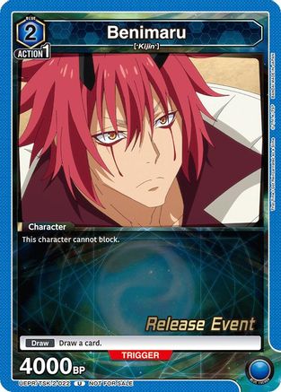 Benimaru (022) (UEPR/TSK-2-022) - UE20BT That Time I Got Reincarnated as a Slime Release Event Cards