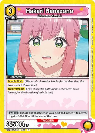 Hakari Hanazono (023) (UE21BT/RLY-1-023) - UE21BT The 100 Girlfriends Who Really Really Really Really REALLY Love You Foil