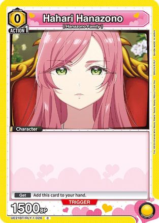 Hahari Hanazono (026) (UE21BT/RLY-1-026) - UE21BT The 100 Girlfriends Who Really Really Really Really REALLY Love You
