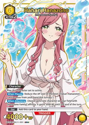 Hahari Hanazono (031) (SR*) (UE21BT/RLY-1-031) - UE21BT The 100 Girlfriends Who Really Really Really Really REALLY Love You Foil