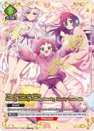 The Girlfriends Who Really, Really, Really, Really, Really Love Me (082) (U***) (UE21BT/RLY-1-082) - UE21BT The 100 Girlfriends Who Really Really Really Really REALLY Love You Foil