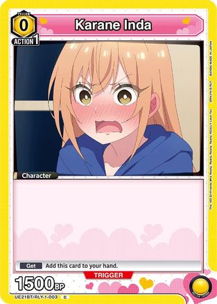 Karane Inda (003) (Box Topper Foil) (UE21BT/RLY-1-003) - UE21BT The 100 Girlfriends Who Really Really Really Really REALLY Love You Foil