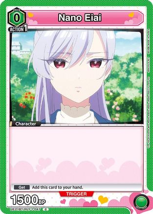 Nano Eiai (047) (Box Topper Foil) (UE21BT/RLY-1-047) - UE21BT The 100 Girlfriends Who Really Really Really Really REALLY Love You Foil