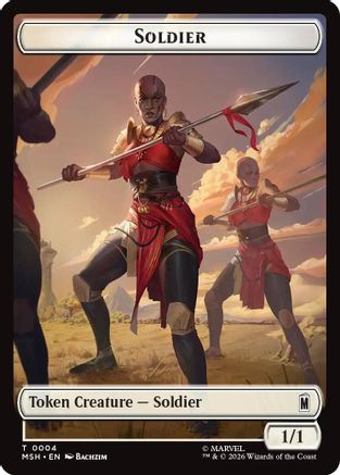 Soldier // Insect Double-Sided Token (MSH-004/012) - Marvel Super Heroes Foil