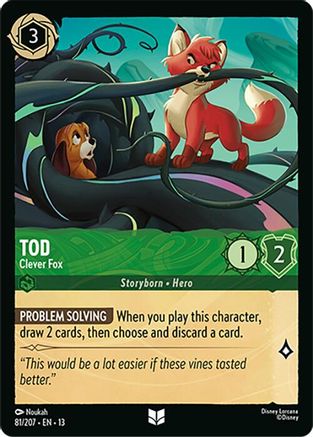 Tod - Clever Fox (81/204) - Attack of the Vine Cold Foil