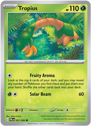 Tropius 001/null - ME05 Pitch Black Reverse Holofoil