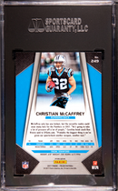 2017 Panini Prizm Silver Prizm Christian Mccaffrey 10 SGC #249