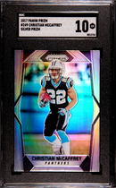 2017 Panini Prizm Silver Prizm Christian Mccaffrey 10 SGC #249