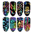Nail Laser Star Sticker Thermal Transfer Nail Decals