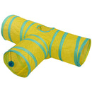 Foldable Pet Tunnel Multi-Channel Cat Dog Tent Indoor 2 3 4 5 Way
