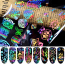 Nail Laser Star Sticker Thermal Transfer Nail Decals