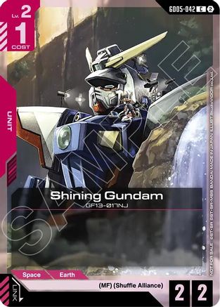 Shining Gundam (GD05 Release Event) (GD05-042) - Gundam Promotional Cards Holofoil