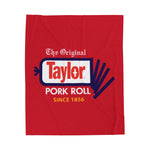 Taylor Ham Pork Roll Velveteen Plush Blanket