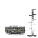 0.27 Carat Genuine Blue Diamond .925 Sterling Silver Ring