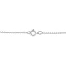 .925 Sterling Silver 1/10 cttw Pave-Set Round-Cut Diamond Open Cross 18" Pendant Necklace (I-J Color, I1-2 Clarity)