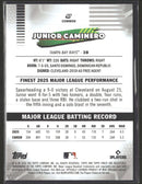 2026 Finest Green Refractors Junior Caminero #/99 #47