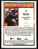 2022 Topps Chrome Sonic Expose Green Refractor CJ Abrams #/99 #EX-5