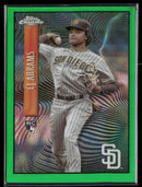 2022 Topps Chrome Sonic Expose Green Refractor CJ Abrams #/99 #EX-5