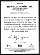 2025 Topps Update Keegan Hall Art Cards Ronald Acuña Jr. #KHAC-32