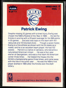 1986-87 Fleer Stickers Patrick Ewing #6