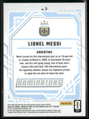 2025-26 Donruss Road to FIFA World Cup Dominators Red Lionel Messi #3