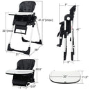 4-in-1 High Chair–Booster Seat with Adjustable Height and Recline