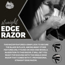 The Shave Factory Straight Edge Razor Kit (Black / 300 Derby Premium Single Edge Razor Blades)