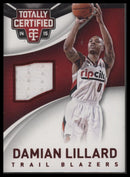 2014-15 Panini Totally Certified Jerseys Red Damian Lillard #/249 #20