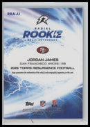 2025 Topps Resurgence Radial Rookie Relic Autographs Jordan James AU #RRA-JJ