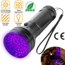 Black Light UV Flashlight 51 LED 395nm Ultraviolet Torch Pet Urine Detector Light For Scorpion Hunting Banknote