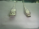 Transparent White USB AM to 4P Cable