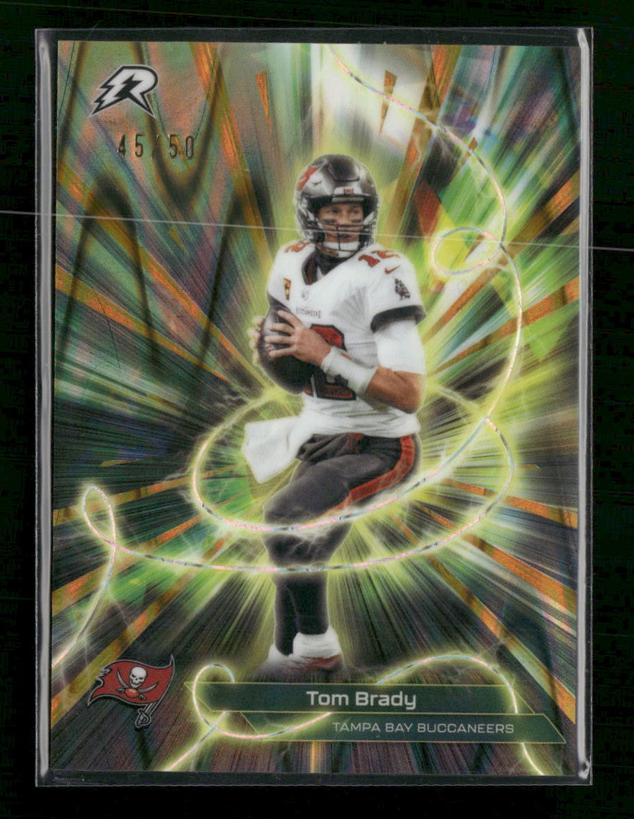 2025 Topps Resurgence Conductors Gold Power Surge Refractor Tom Brady #/50 #C-23
