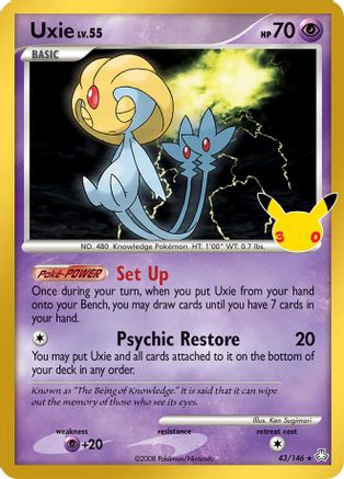Uxie 043/null - ME 30th Celebration Classic Collection Holofoil