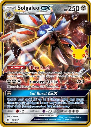 Solgaleo GX 089/null - ME 30th Celebration Classic Collection Holofoil