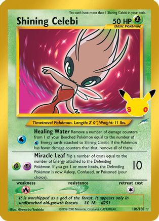 Shining Celebi 106/null - ME 30th Celebration Classic Collection Holofoil