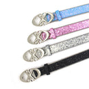 Trendy New Double Crescent Moon And Cross Sequined Waist Belt