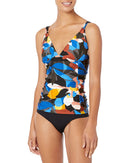 Calvin Klein Womens Standard Barbell Tankini Top, Size XL